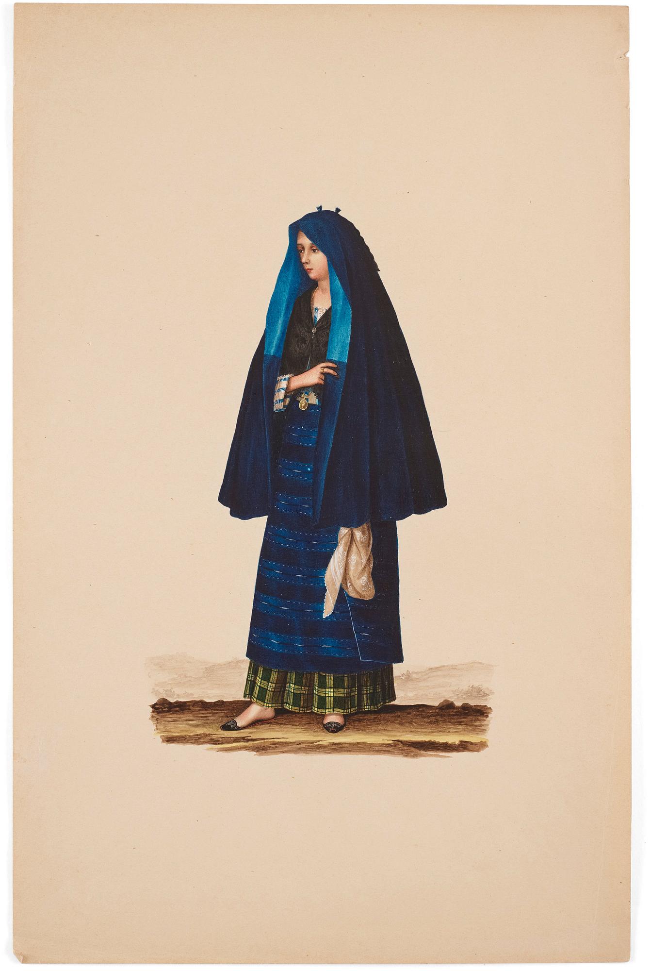 Justiniano Asunción Attributed to, Studies of the people of Manilla, Philippines.