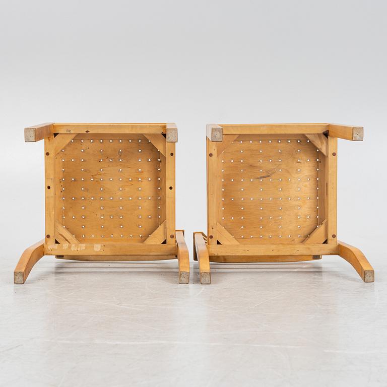 Peter Celsing, a set of six birch chairs.