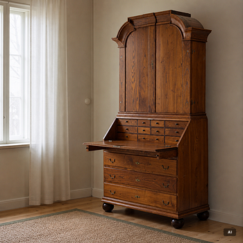 A salon cabinet, Rococo, latter half of the 18th century.