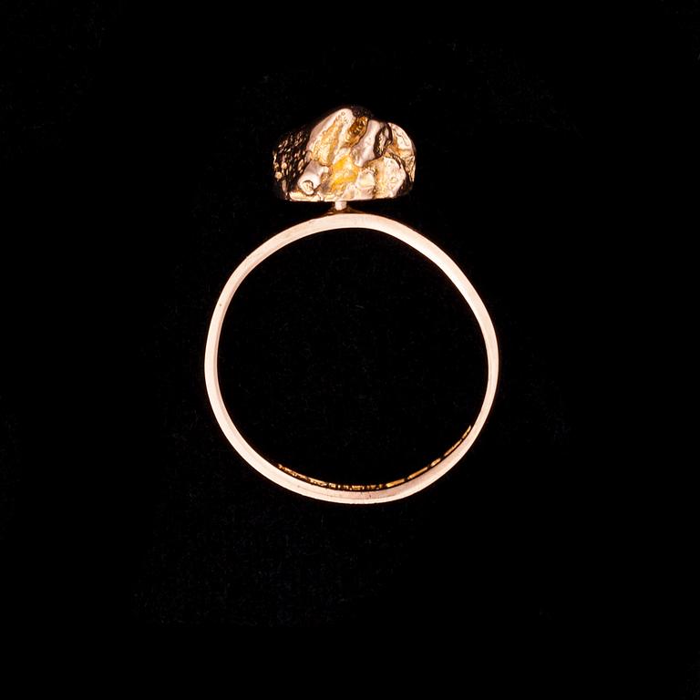 RING, guld 14K, Lapponia, Björn Weckström, 1972. Vikt 3,0 g.