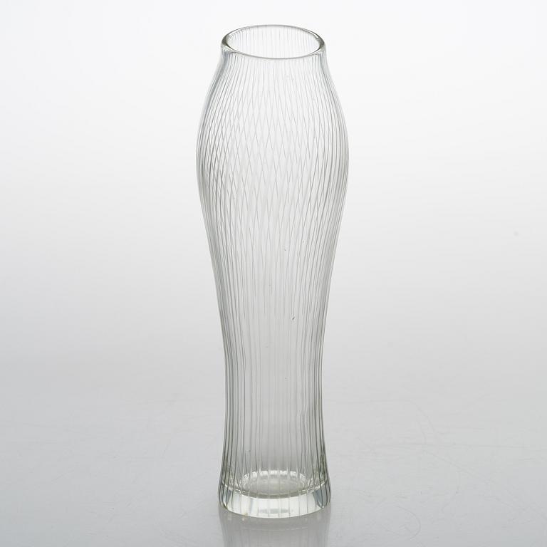 TAPIO WIRKKALA, A 'Foal leg' glass vase, signed Tapio Wirkkala, Iittala.