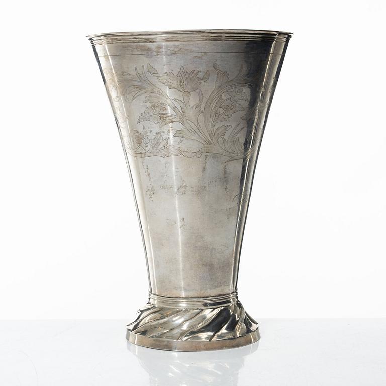 Bägare, silver, Lars Löfgren Hudiksvall (1797-1853).