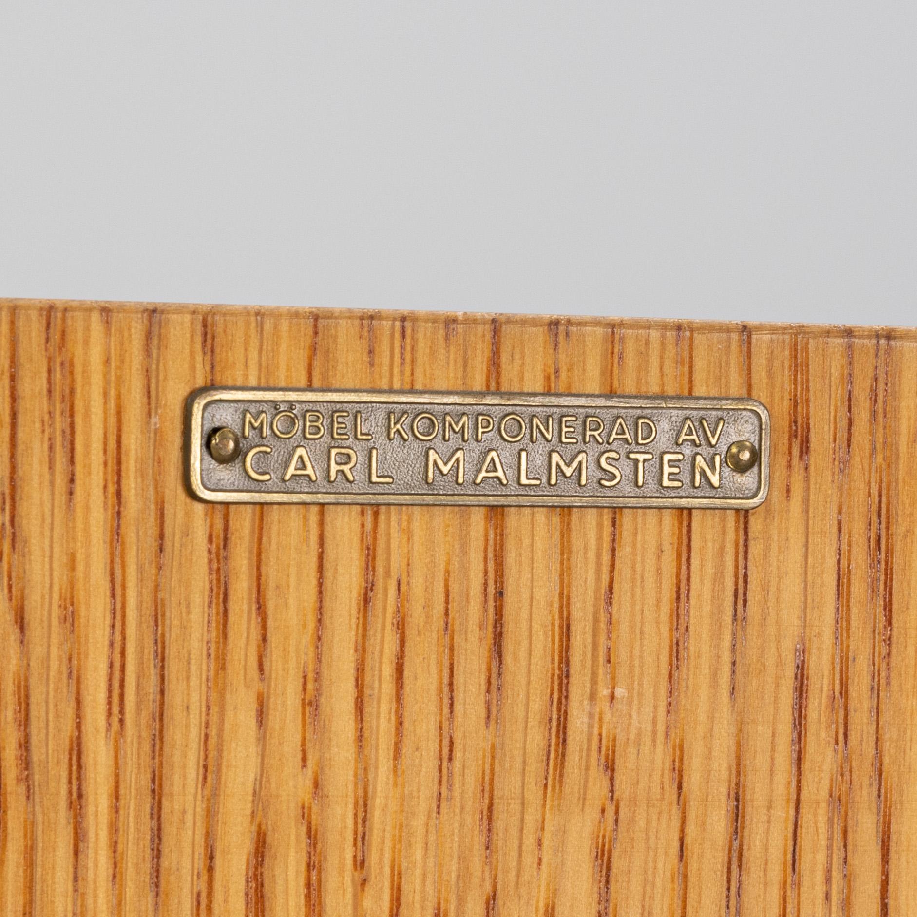 Carl Malmsten, an 'October' oak cabinet, second part of the 20th Century.