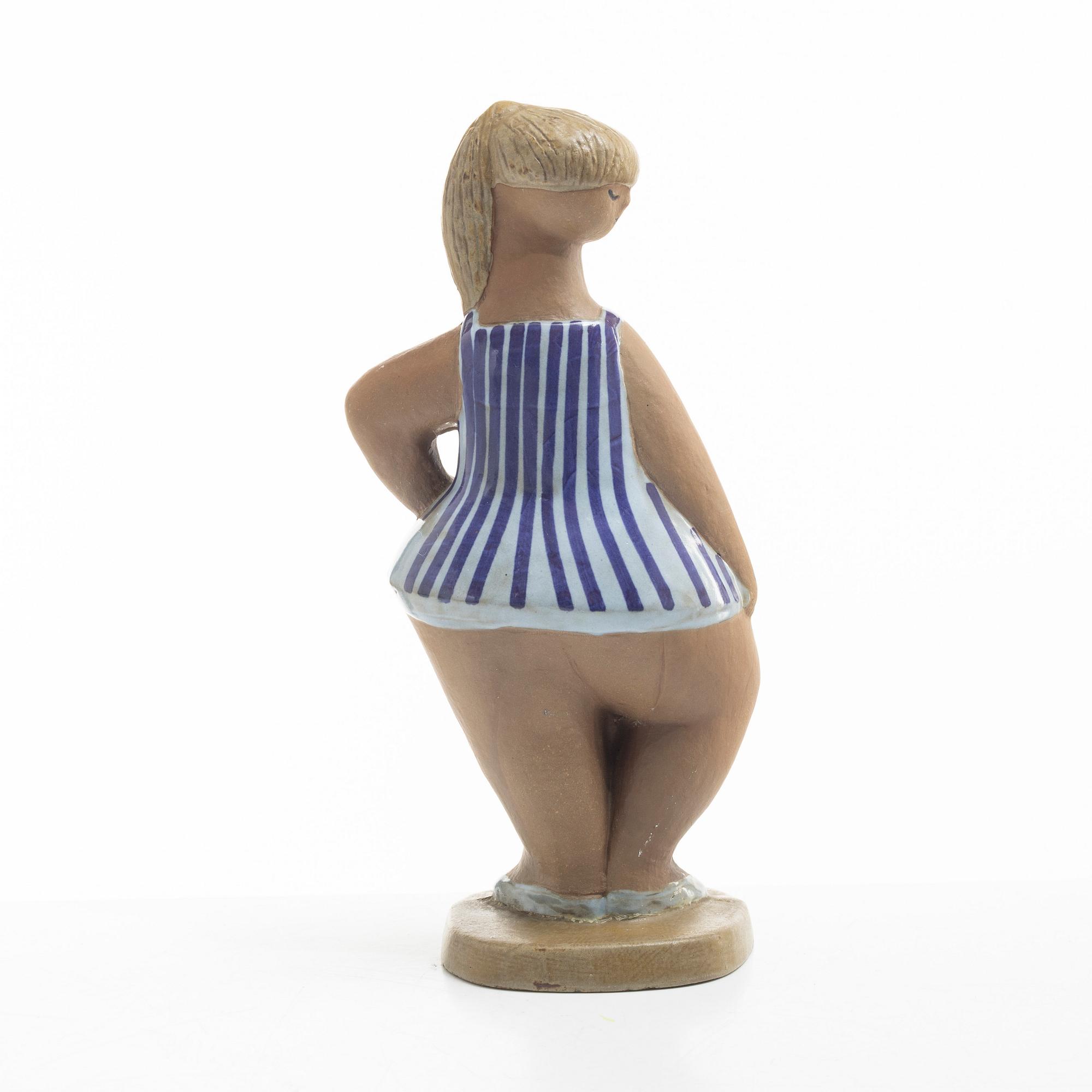 Lisa Larson, figurin, "Dora" ur ABC-flickorna, Gustavsberg.