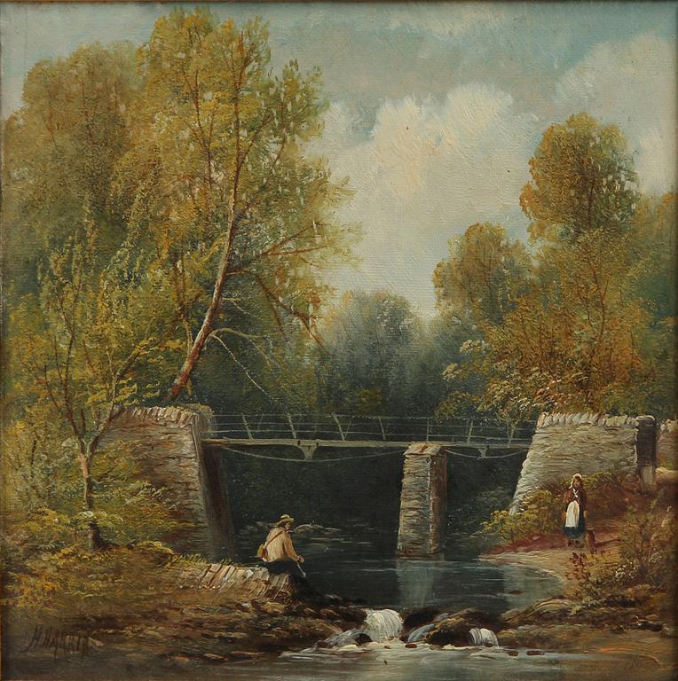 OKÄND KONSTNÄR, ett par. England, bär sign, 1800-talets slut.