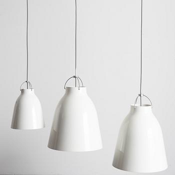 Cecilie Manz, three pendant lamps, "Caravaggio", Lightyears.