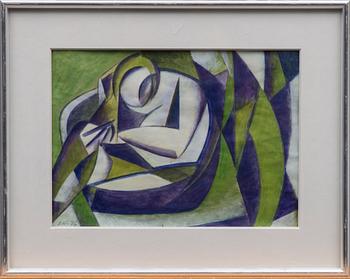 ERKKI HIENONEN, akryl på papper, signerad och daterad -76.