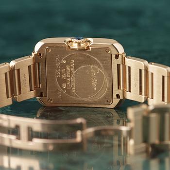 CARTIER, Tank Anglaise SM YG, wristwatch, 22,8 x 22 (30) mm,