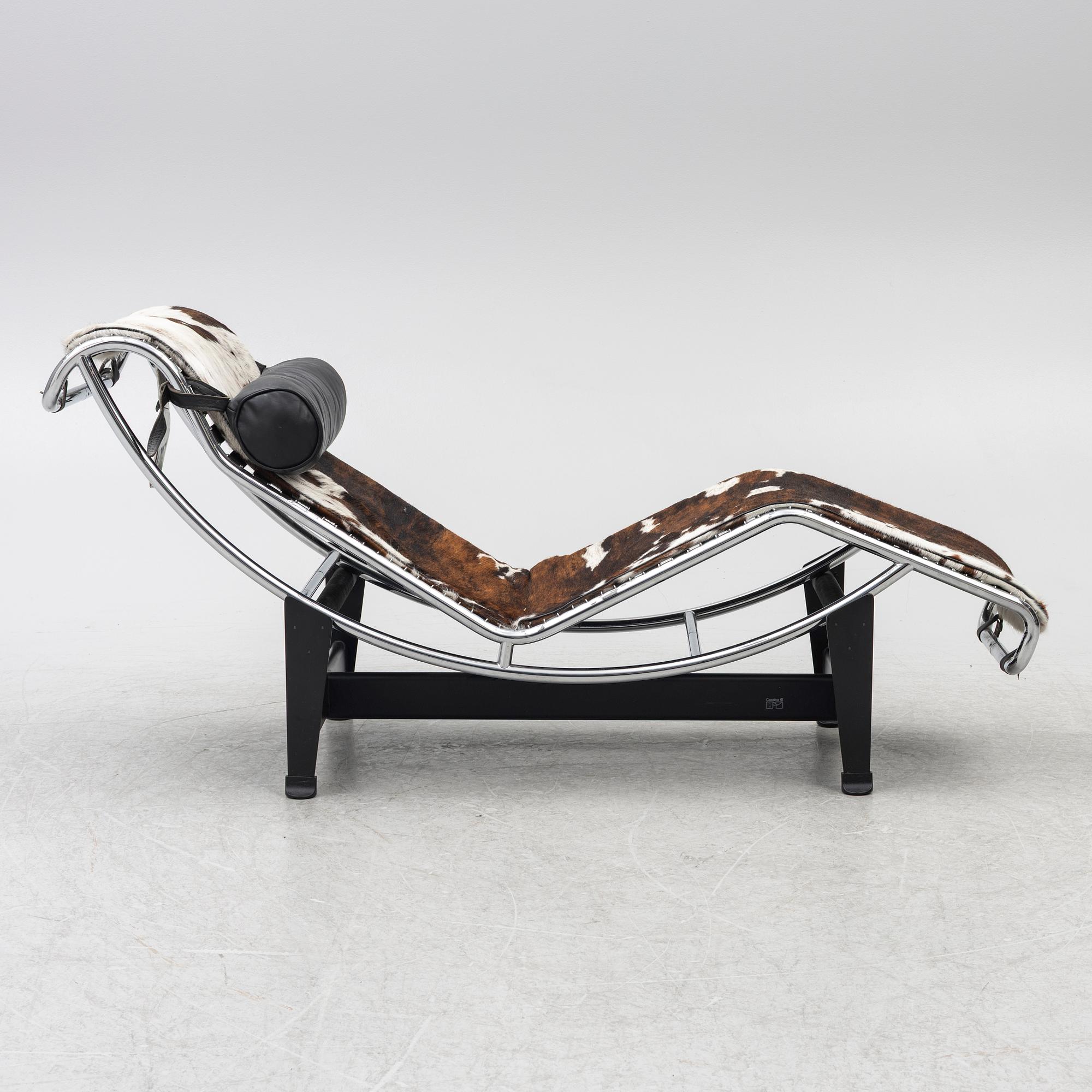 Charlotte Perriand & Le Corbusier, vilstol, "LC4", Cassina, Italien.
