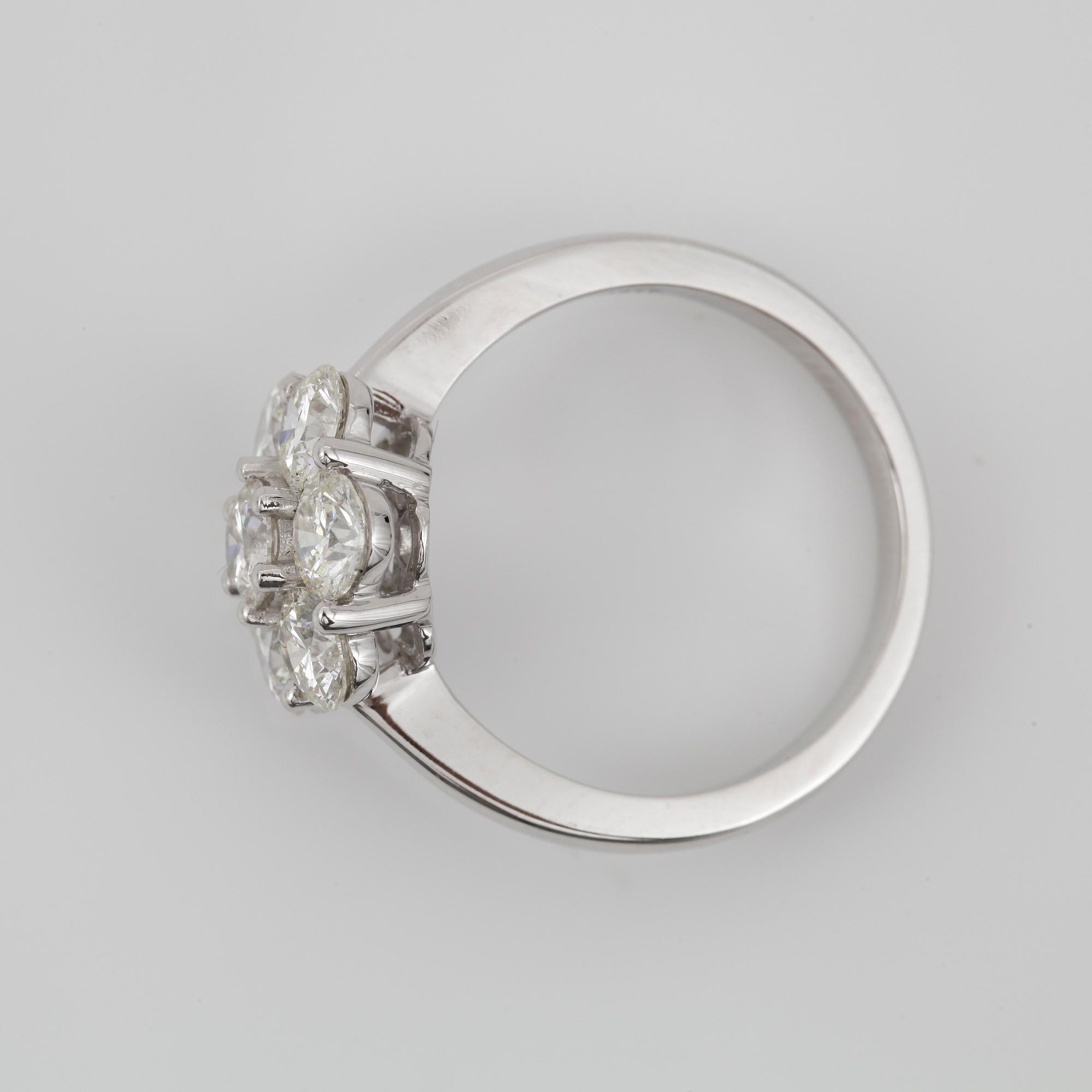 RING, 18k vitguld med briljantslipade diamanter tot ca 2.17ct. Vikt ca 5g.