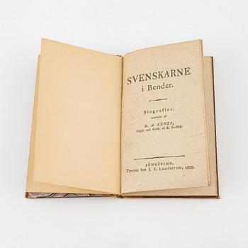 Tre äldre svenska böcker.
