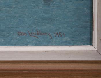 LINDBERG, OTTO, olja på duk. Sign o dat. 1951.