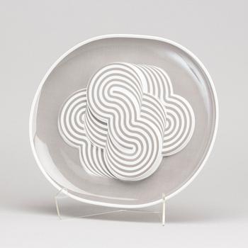FAT, 3 st, porslin, Fruhtrunk, Narendra samt Natale Sapone, Studio-Line, Rosenthal, signerade och numrerade.