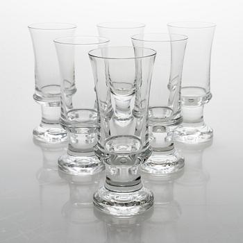 TAPIO WIRKKALA, GLASSERVIS, 16 delar, "Tavastia", Iittala 1970-tal.