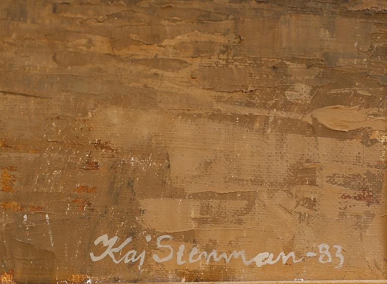 KAJ STENMAN, olja på duk, signerad och daterad -83.