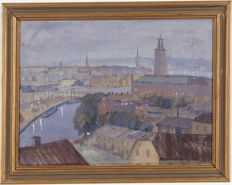 Karl Abel, oil on panel, signed.