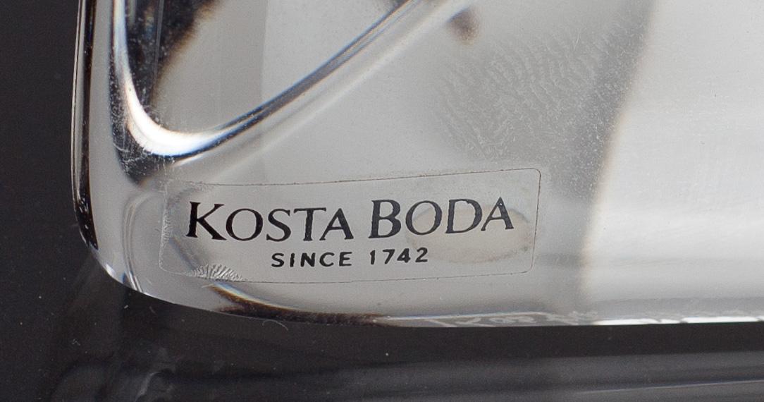 SKULPTUR, glas. Bertil Vallien, Kosta Boda. Signerad.