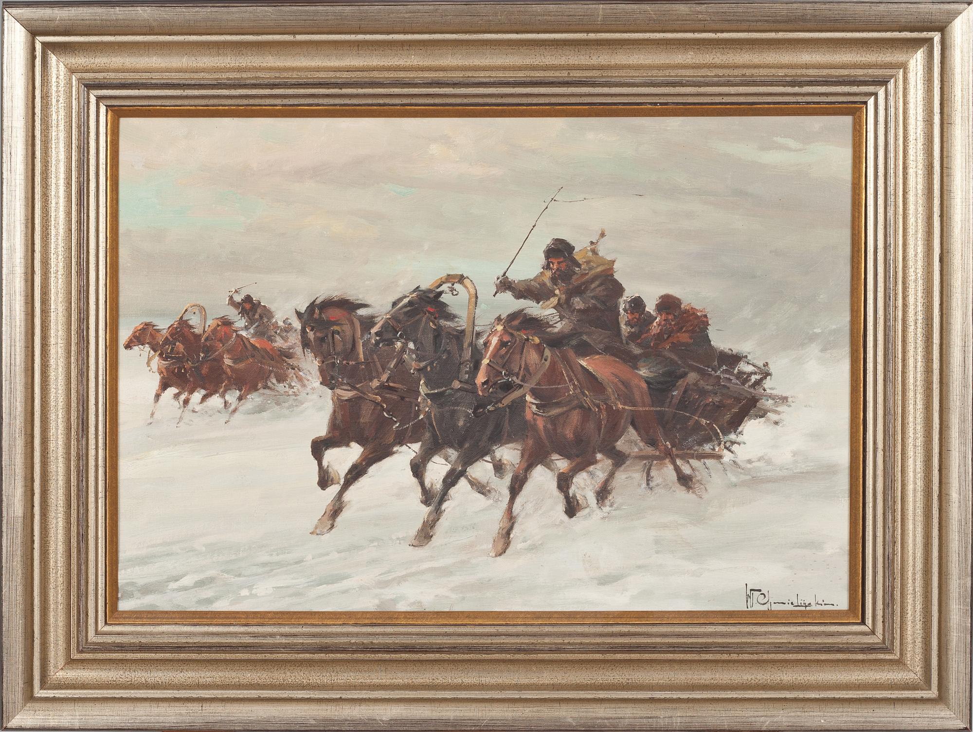 WLADYSLAW CHMIELINSKI, olja på duk, signerad.