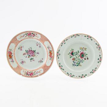 Plates 4 pcs China 18th century porcelain.