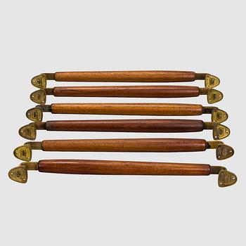 Dörrhandtag, 6 st, 1900-talets mitt.