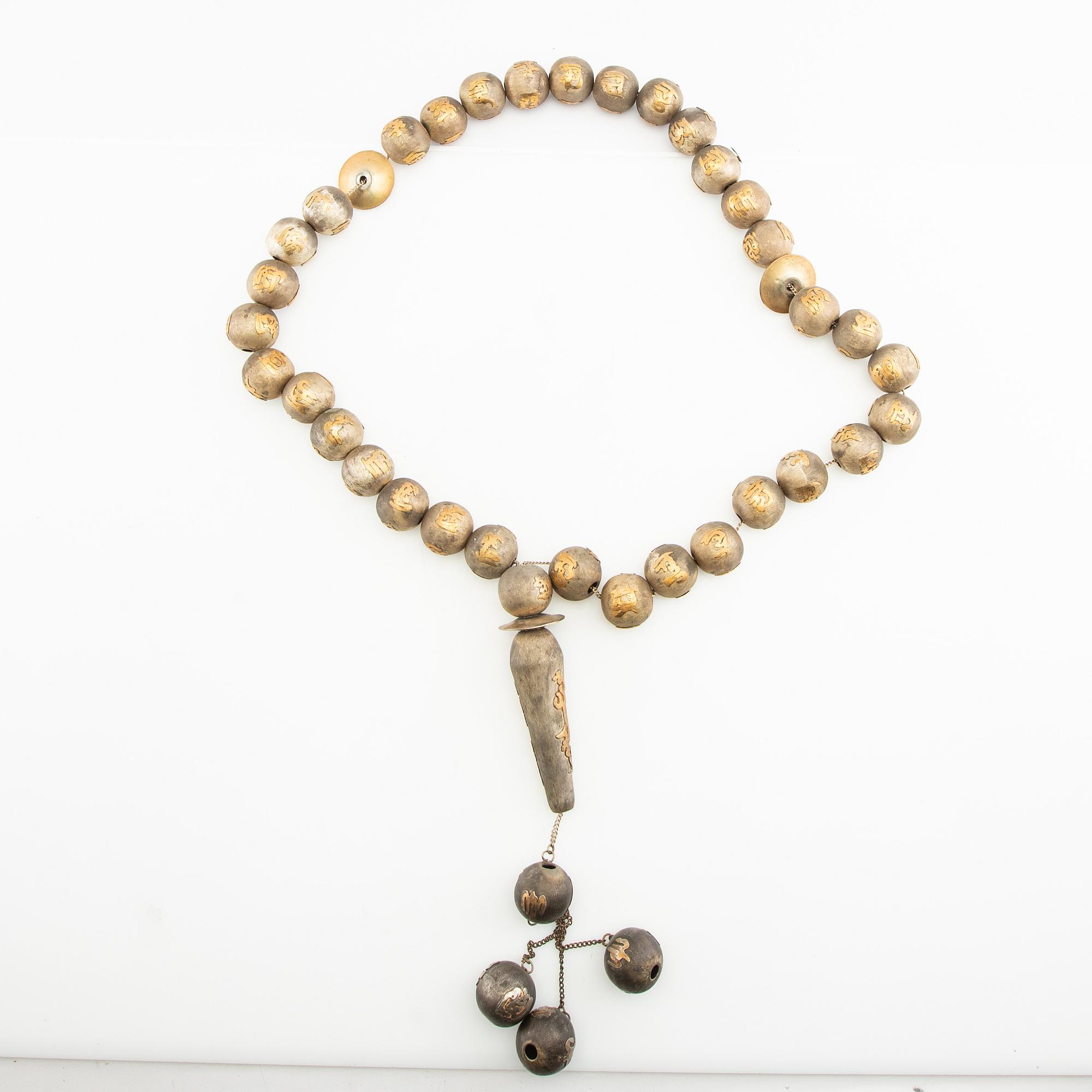 Necklace/rosary beads, 20th century.