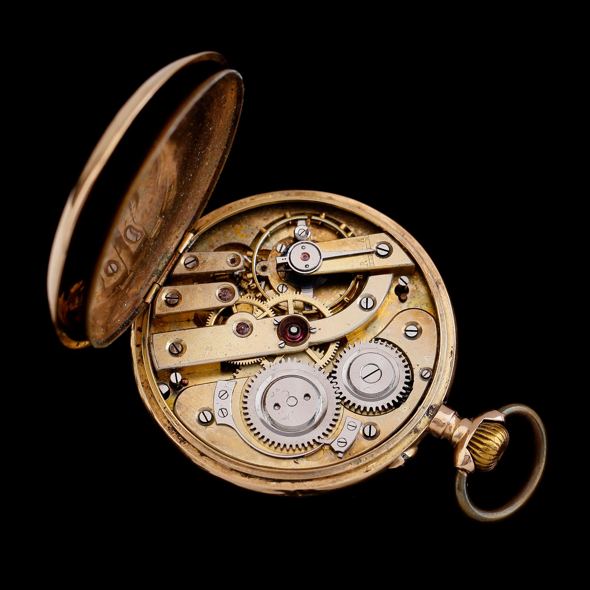 FICKUR, 14 k guld, 1900-talets första hälft.