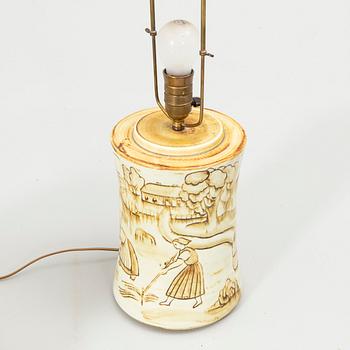 Gertrud Lönegren, Bordslampa, "L147", Rörstrand, 1930/40-tal.
