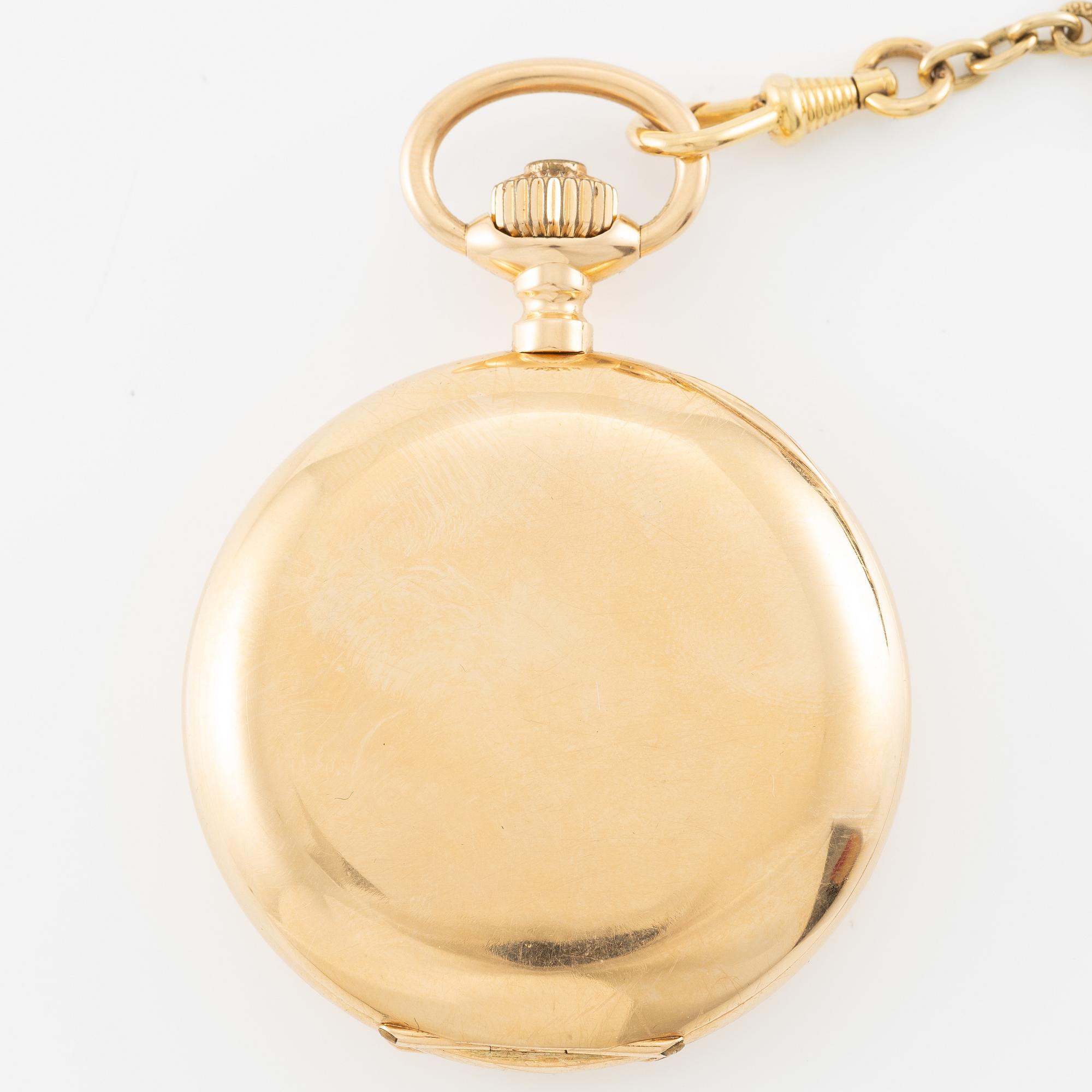 Pocket watch, hunter, 51 mm.