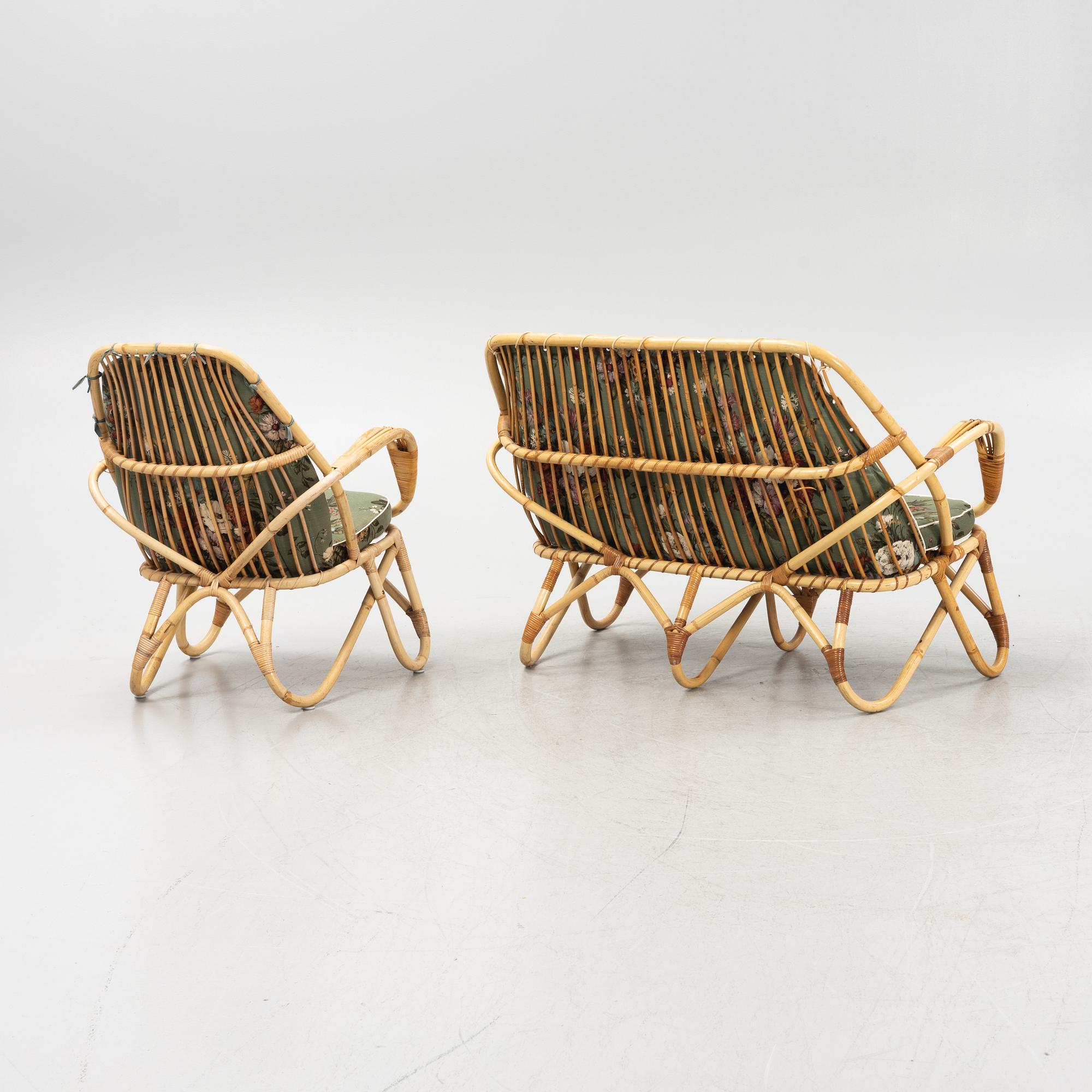 A four-piece furnture group, second half of the 20th century.