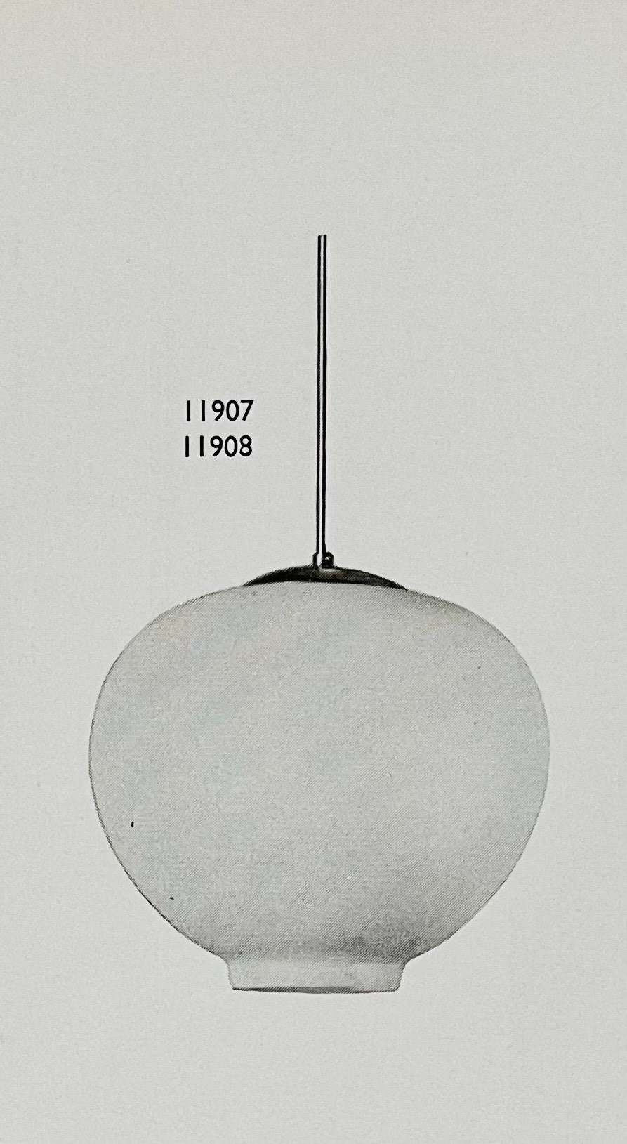 Harald Notini, eller Uno Westerberg, taklampa, modell "11907", Arvid Böhlmarks Lampfabrik, Stockholm, 1950-tal.