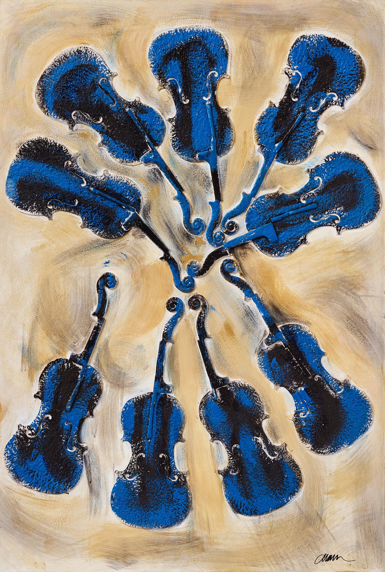 Arman (Armand Pierre Fernandez), ”Blue footprints”.