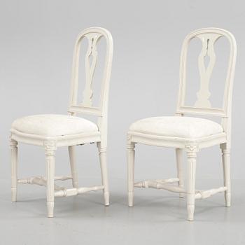 STOLAR, ett par, "Hallunda", ur IKEA:s 1700-tals serie, sent 1900-tal.