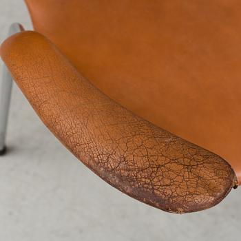 A set of five armchairs by Arne Jacobsen for Fritz Hansen, Denmark, 1981.