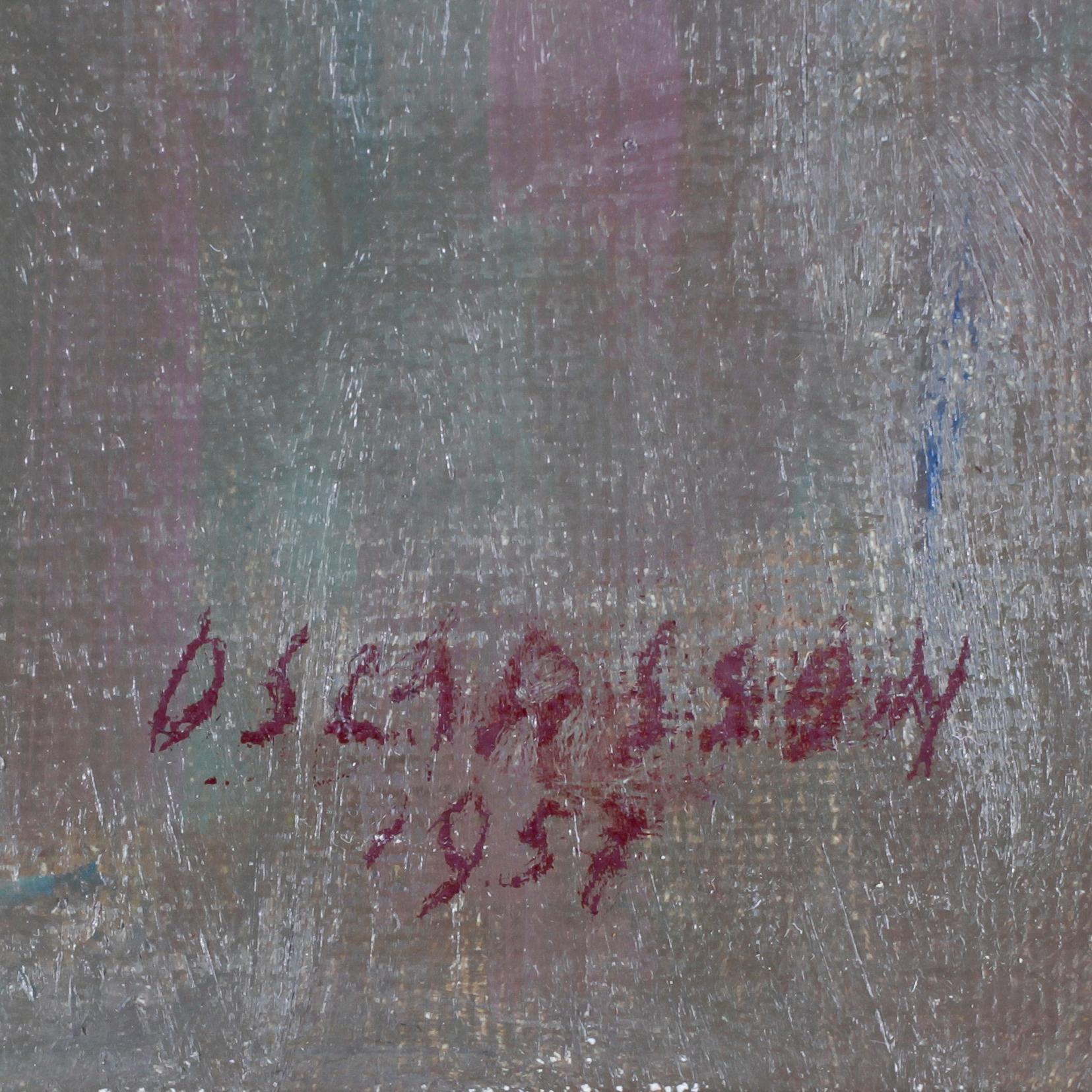 BERNHARD OSCARSSON, olja på duk, sign.