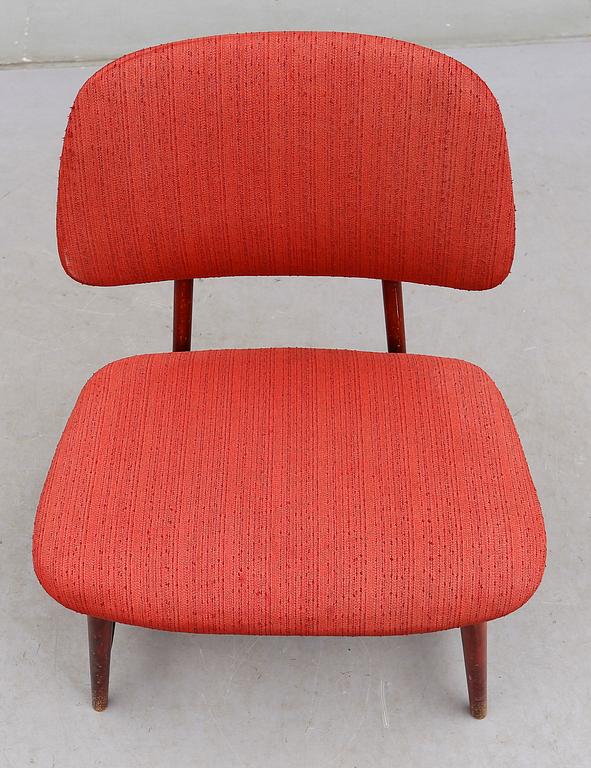 FÅTÖLJ, "Teve", Alf Svensson för Ljungs Industrier Malmö AB, Bra Bohag, 1900-talets mitt.