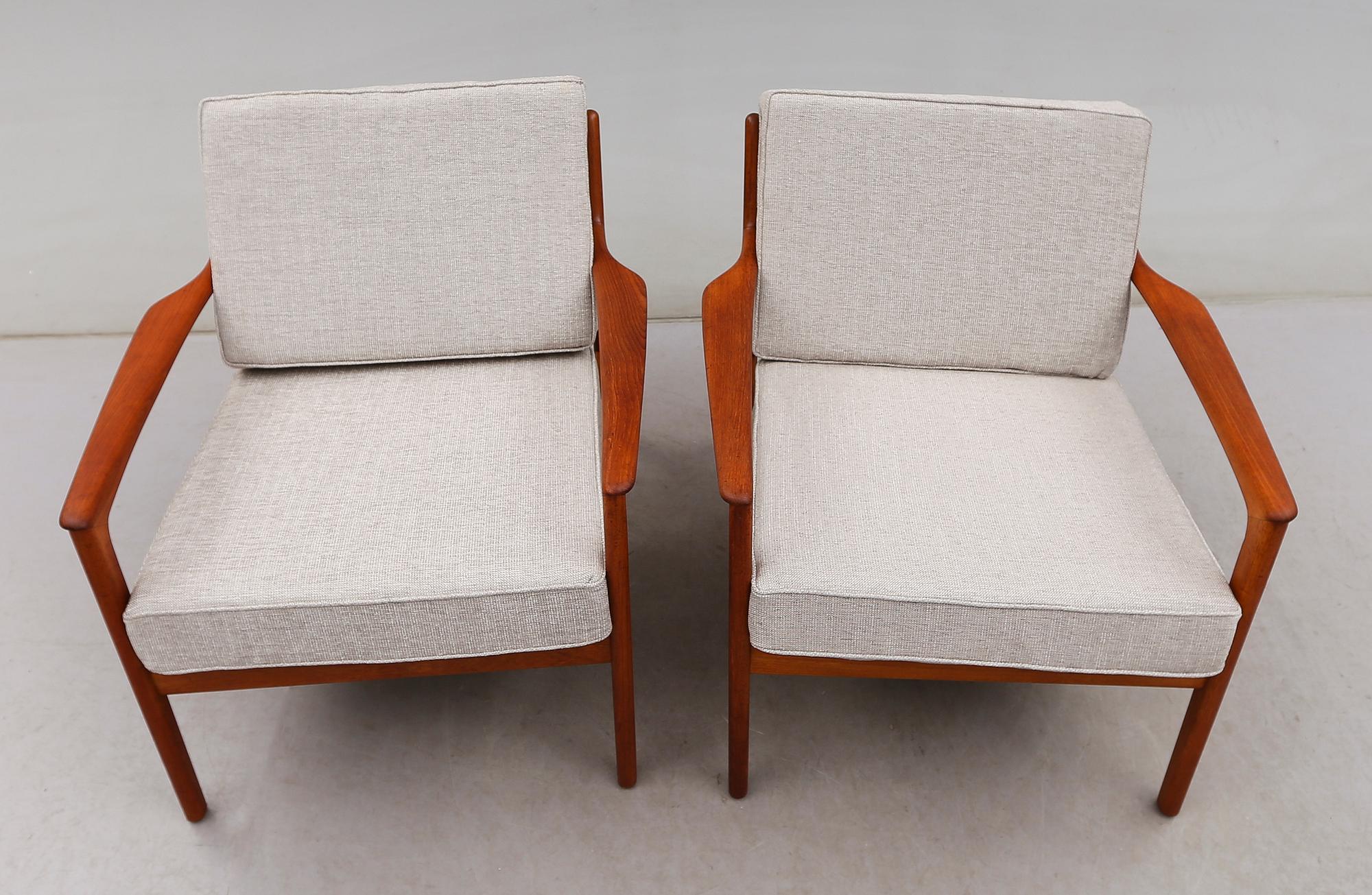 FÅTÖLJER, 1 par, "USA 75", Folke Ohlsson, Dux, 1900-talets andra hälft.