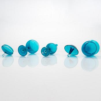Nanny Still, a 5-piece 'Harlequin' glassware for Riihimäen Lasi Oy.