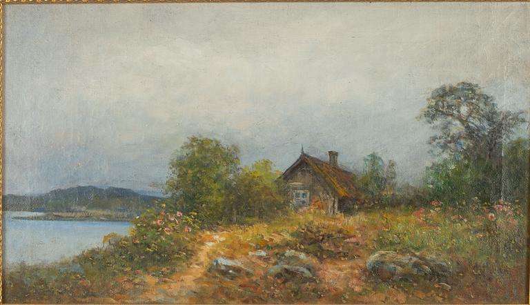 Severin Nilson, "Fiskarstuga i skärgården".