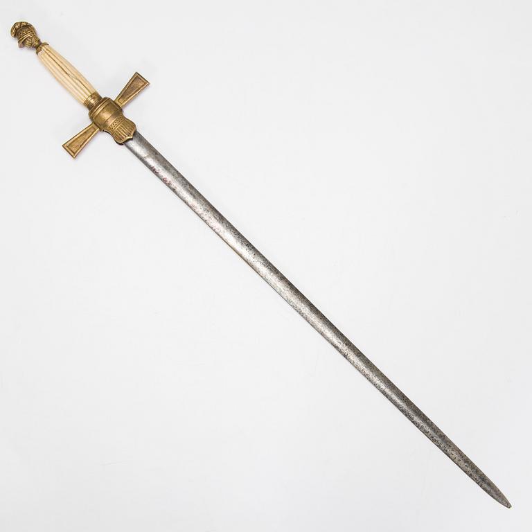 Ceremonial sword, American, early 20th century.