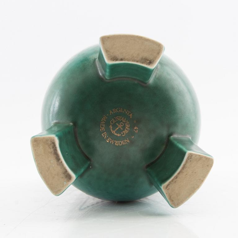 Wilhelm Kåge, vase, stoneware, "Argenta", Gustavsberg.