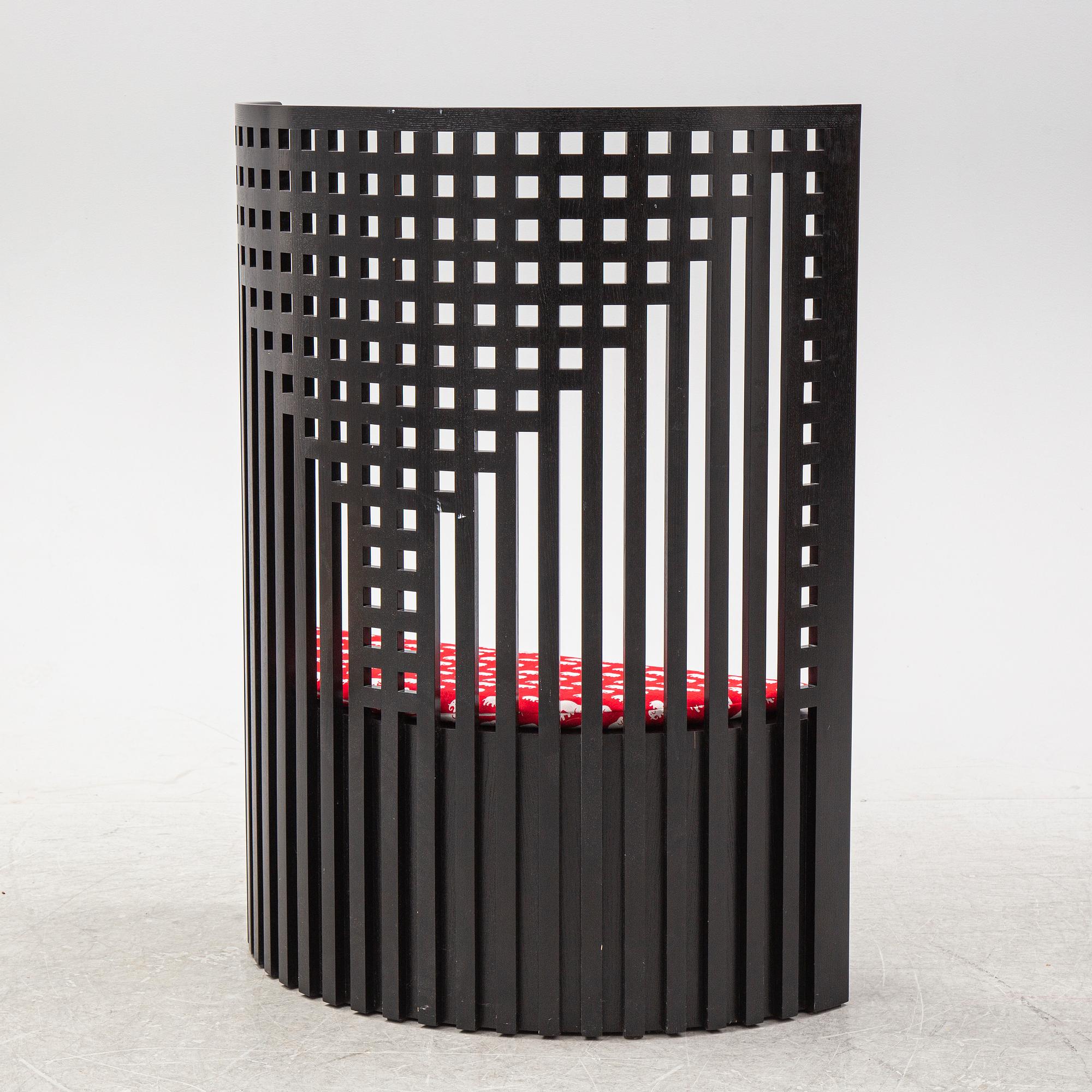 A 'Willow 1' by Charles Rennie Mackintosh for Cassina, designed 1904, produced 1973, No 3692.