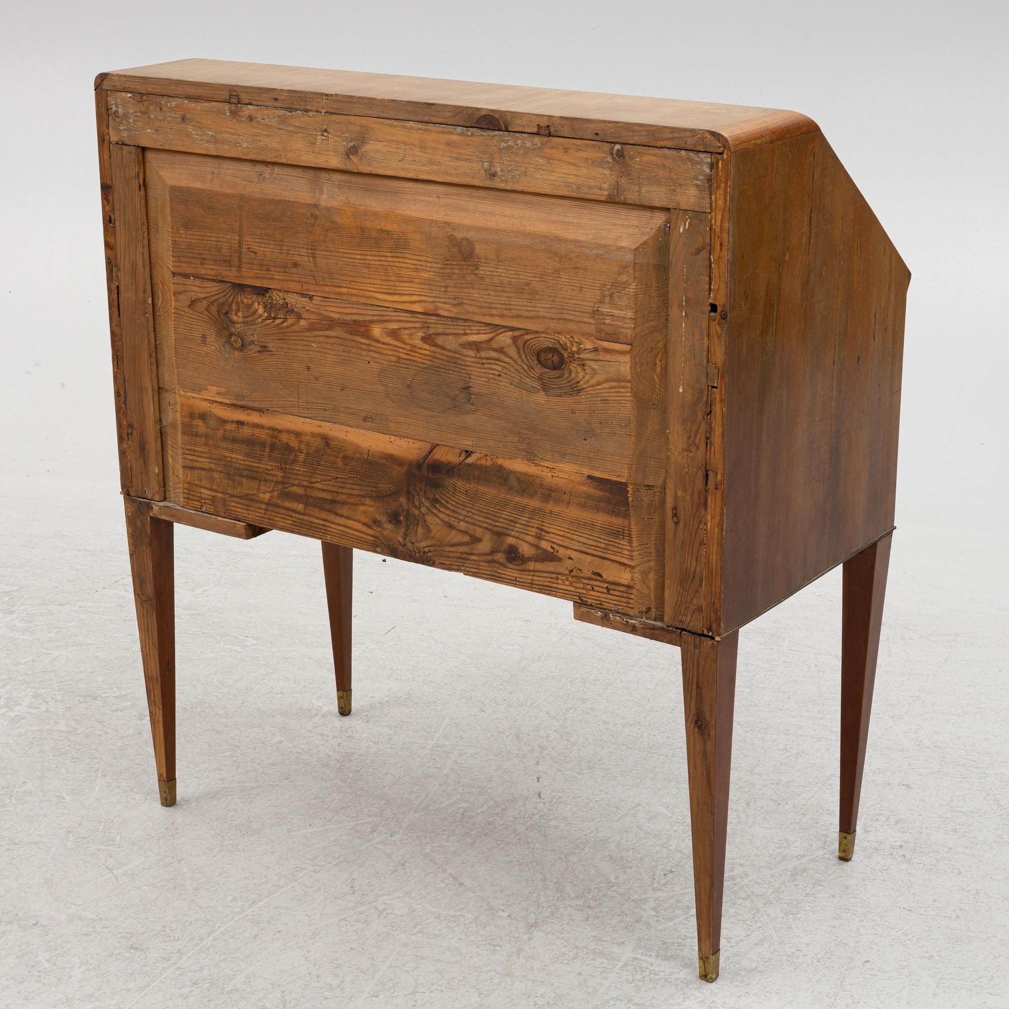 Slant-front secretary, Gustavian style, circa 1900.