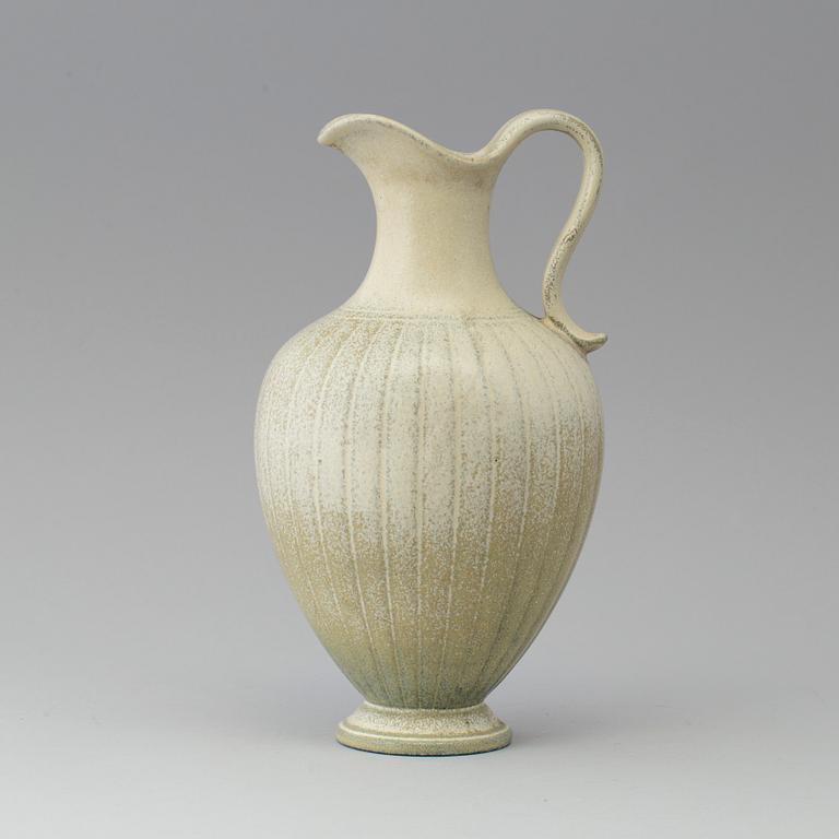 A 1960s stoneware jug by Gunnar Nylund, Rörstrand.