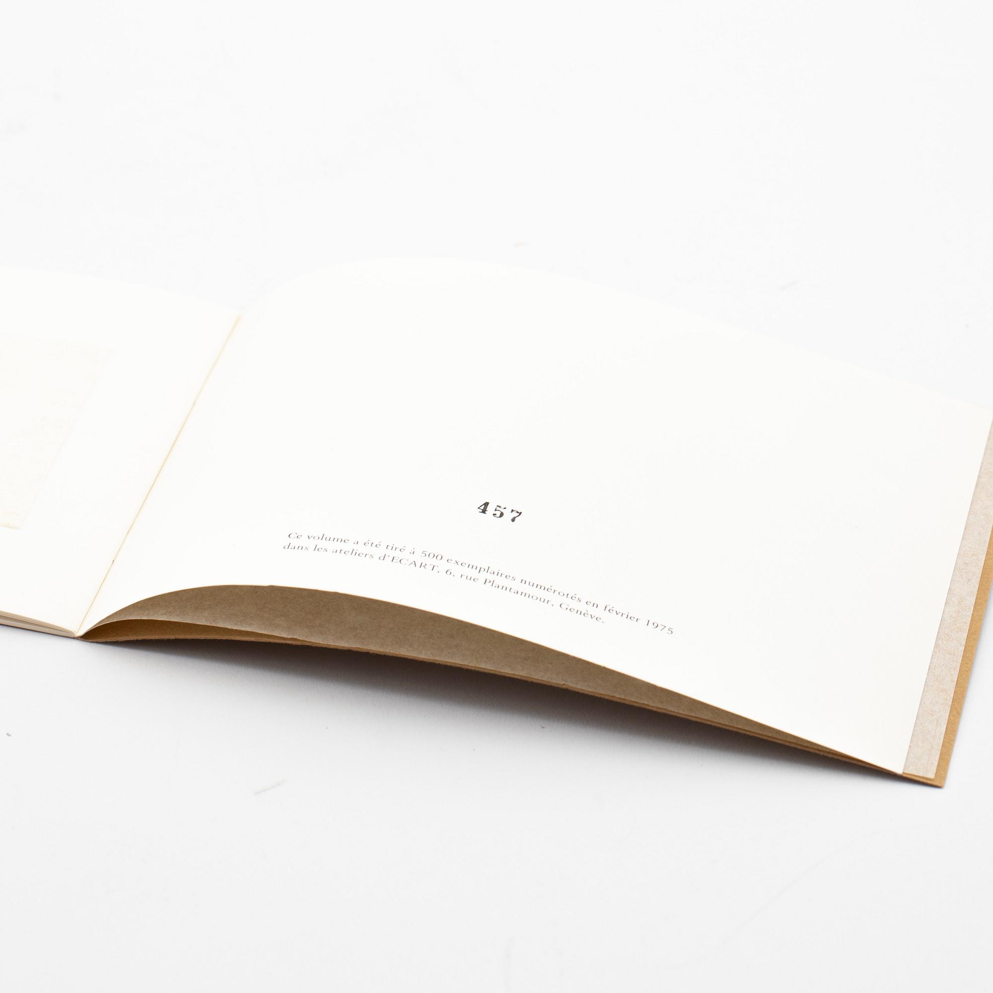 Annette Messager, artists book, signerad, numrerad 1975.