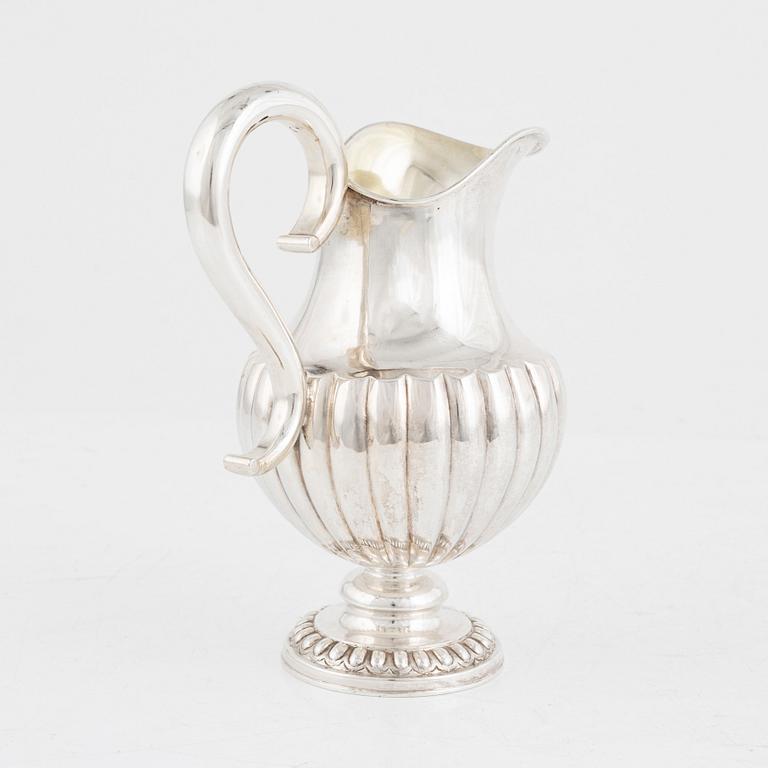 A Swedish Silver Creamer, mark of Carl Johan Kling, Gävle 1888.