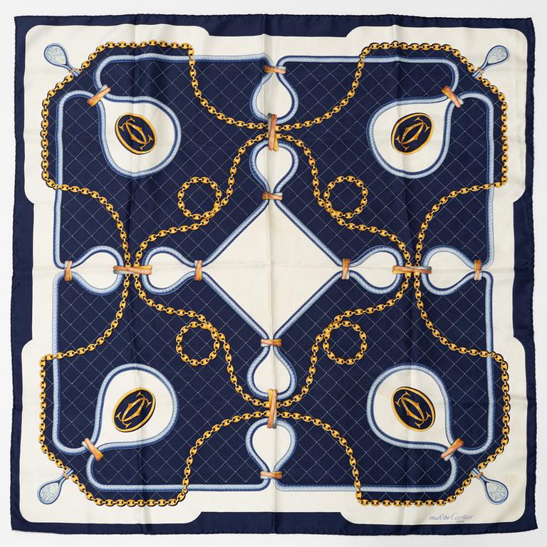 Cartier, scarf.
