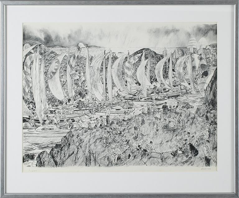 ERIK HAAMER, litografi, signerad 5/200.