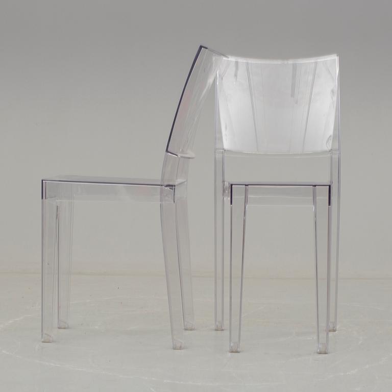 STOLAR, 4 st,"La Marie" Philippe Starck, Kartell, Italien, modellen formgiven 1998.