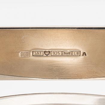 Pekka Piekäinen, a three piece silver coffee set for J.A. Tarkiainen, Helsinki 1988 and 1985.