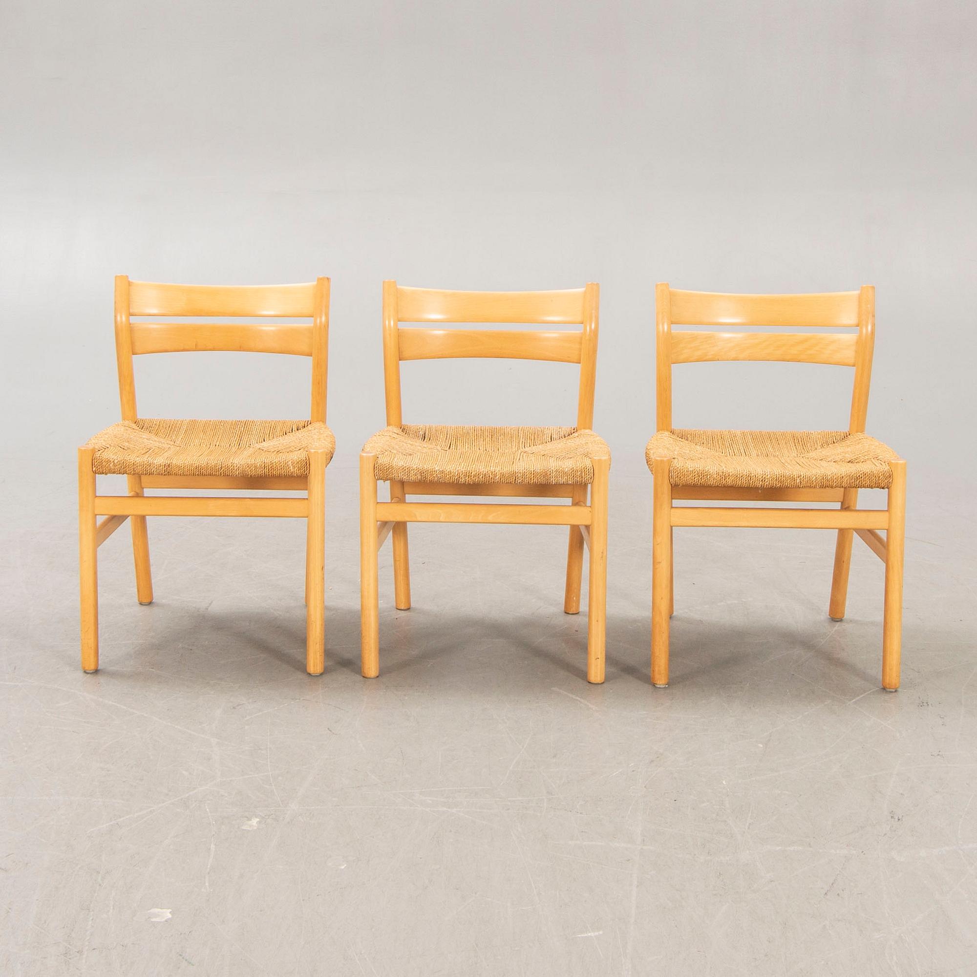 Børge Mogensen, "BM1", chairs, 6 pcs, second half of the 20th century.
